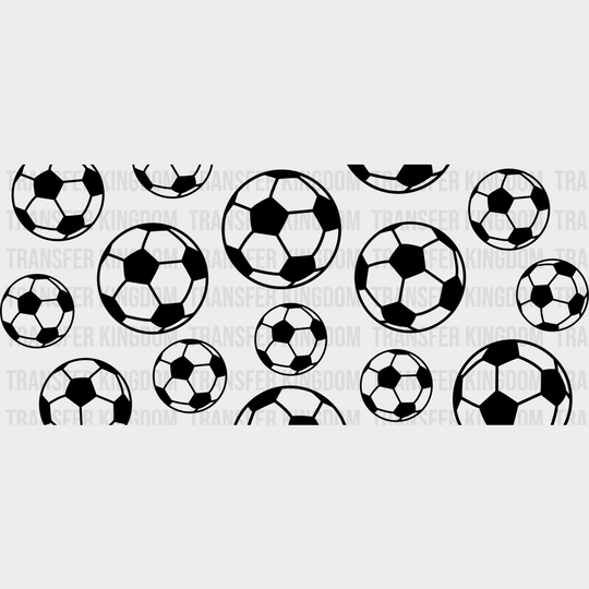 Soccer Ball Dark Design - Cup Wrap Uv Sticker Permanent Dtf Decal