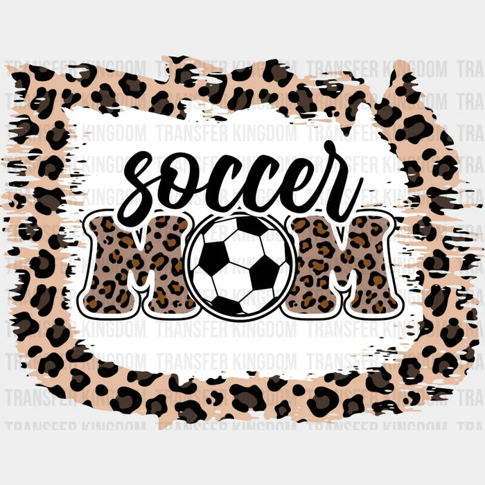 Soccer Ball Leopard Mom DTF Transfer