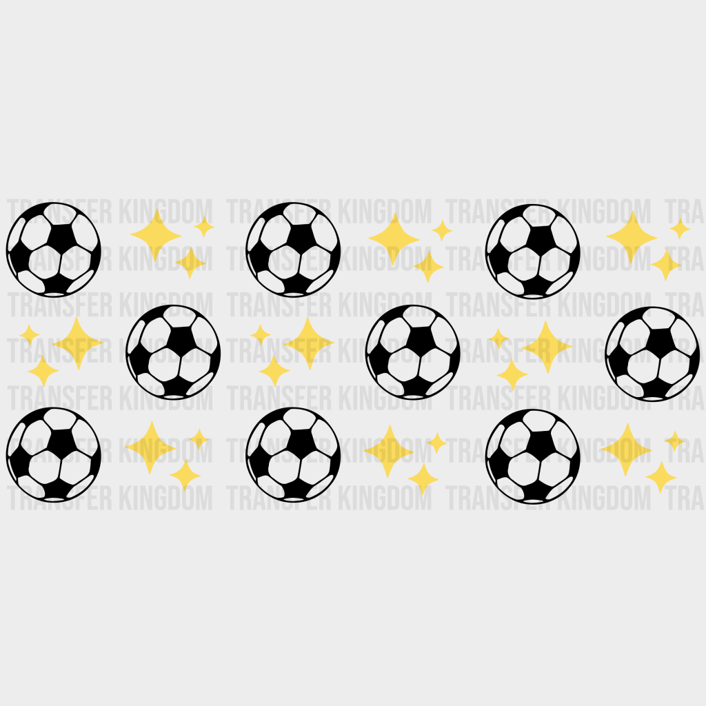 Soccer Balls Uv Dtf Transfer Cup Wrap Sticker