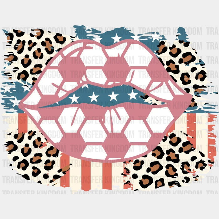Soccer Lip DTF Transfer