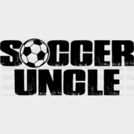 Soccer Uncle - Dtf Heat Transfer Unisex S & M (10’’) / Dark Color Design (See Imaging)