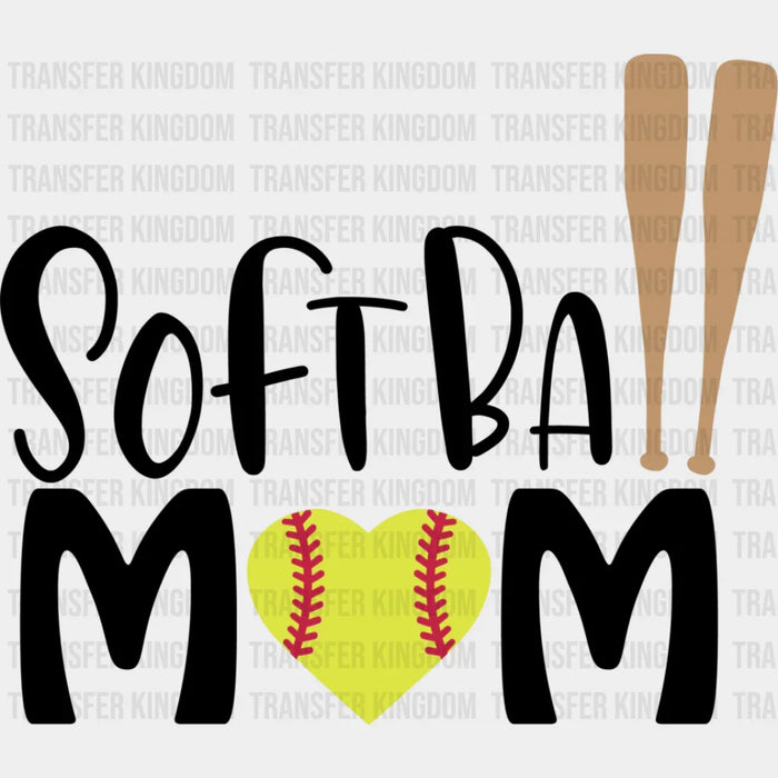 Softball Mom Bats Design - Softball DTF Heat Transfer