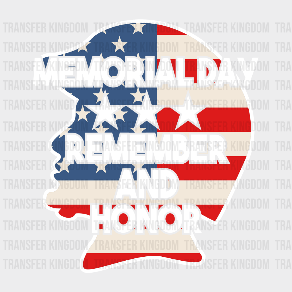 Soldier Remember And Honor- Memorial Day DTF Transfer - Transfer Kingdom