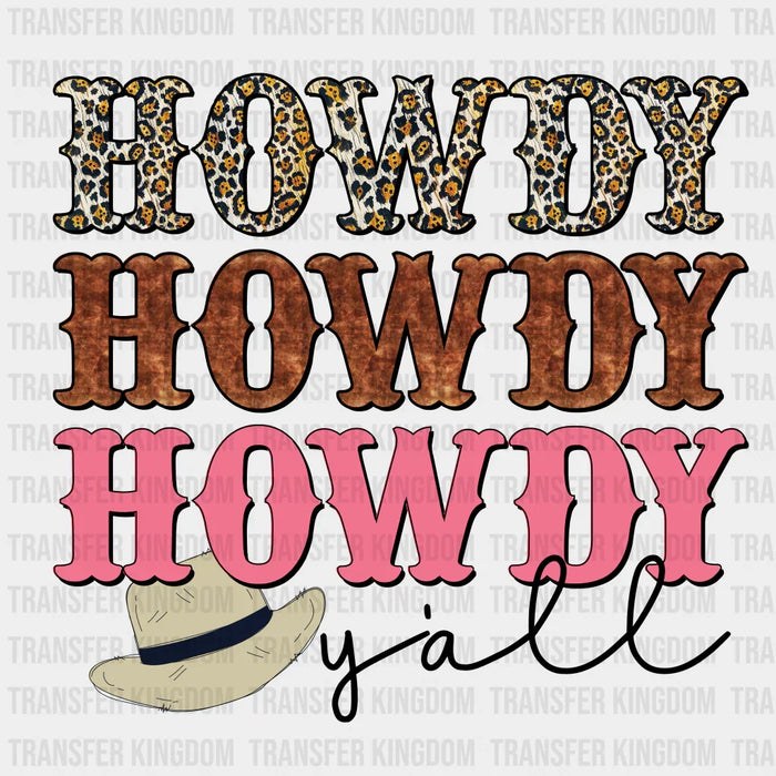 SOLID HOWDY HOWDY YALL - DTF heat transfer