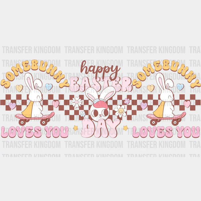 Somebunny Loves You Easter UV DTF Transfer Cup Wrap UV DTF Sticker