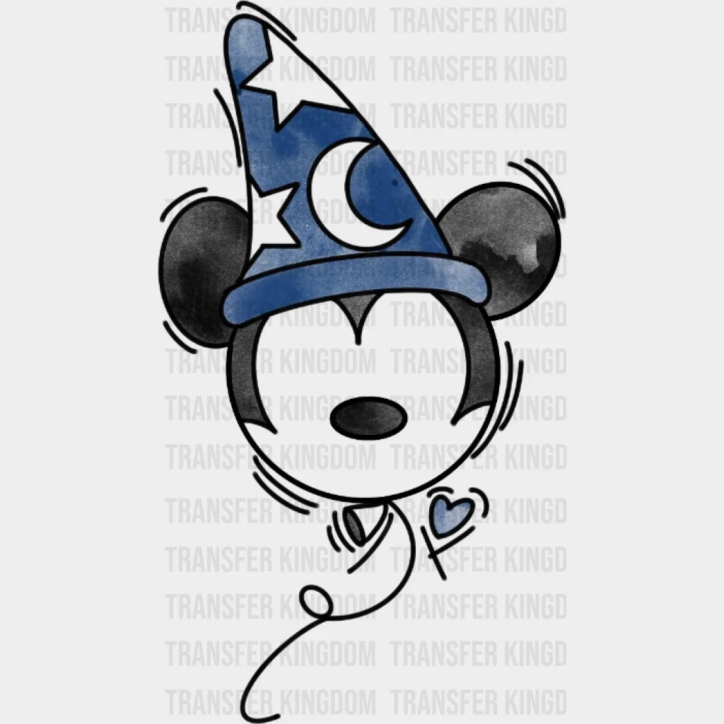 Sorcerer Mickey And Minnie Balloons Design - Dtf Heat Transfer