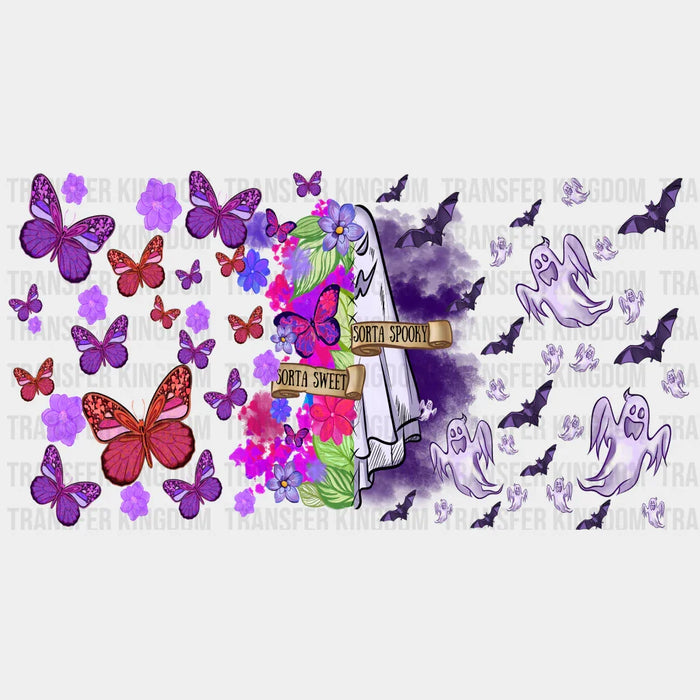 Sorta Sweet Purple Design - Halloween Cup Wrap UV Sticker Permanent UV DTF Decal