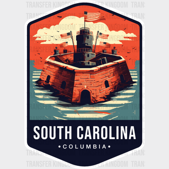 South Carolina Columbia - States & Cities DTF Transfer