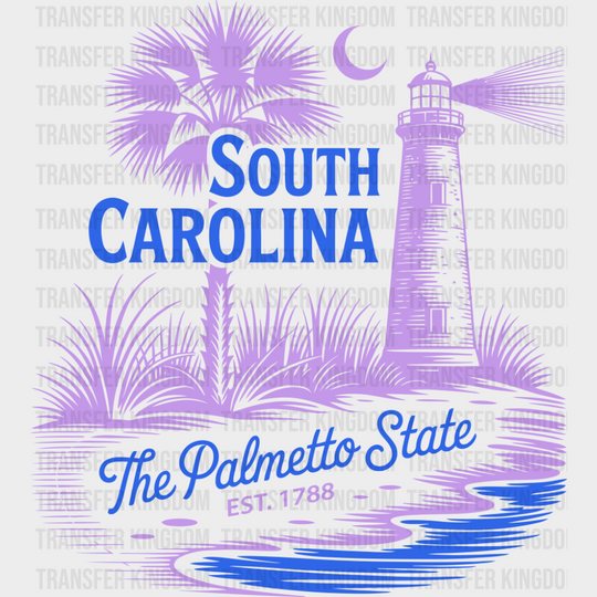 South Carolina The Palmetto State - States & Cities DTF Transfer