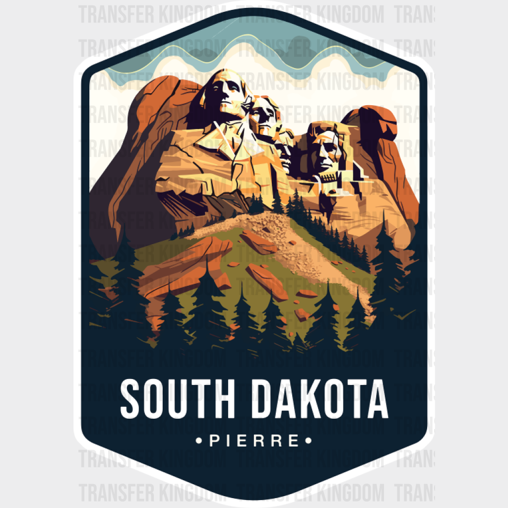 South Dakota Pierre - States & Cities DTF Transfer