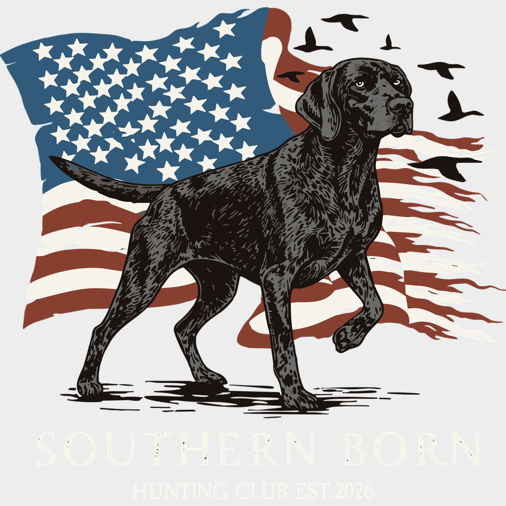 Southern Born Hunting Club Est. 2026 - Hunting DTF Transfers - Adult Unisex - S & M (10’’) / Light Color Design (See