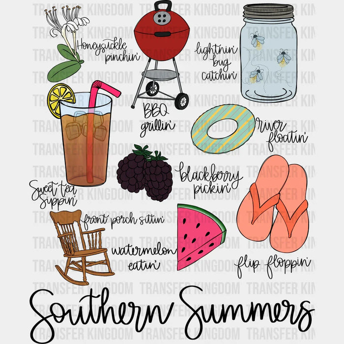 Southern Summers Design Summer DTF Transfer
