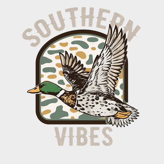 Southern Vibes - Hunting DTF Transfers - Adult Unisex - S & M (10’’) / Light Color Design (See Imaging)