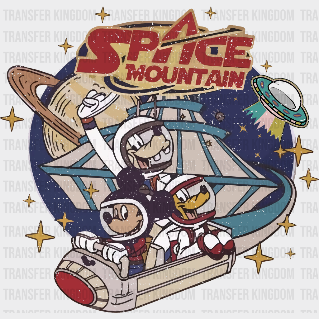 Space Mountain Disney Dtf Transfer