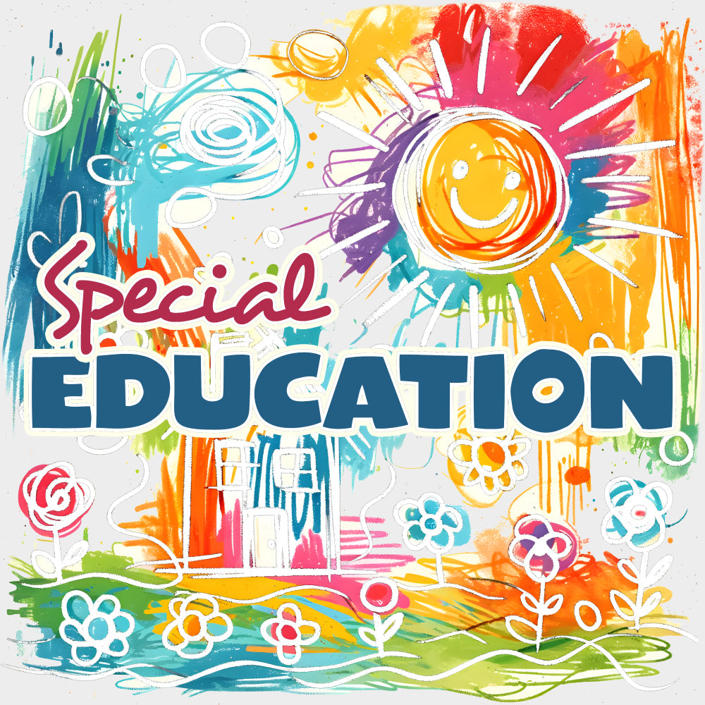 Special Education Drawing - Special ED DTF Transfers transfer-kingdom Light Color Design (See Imaging)