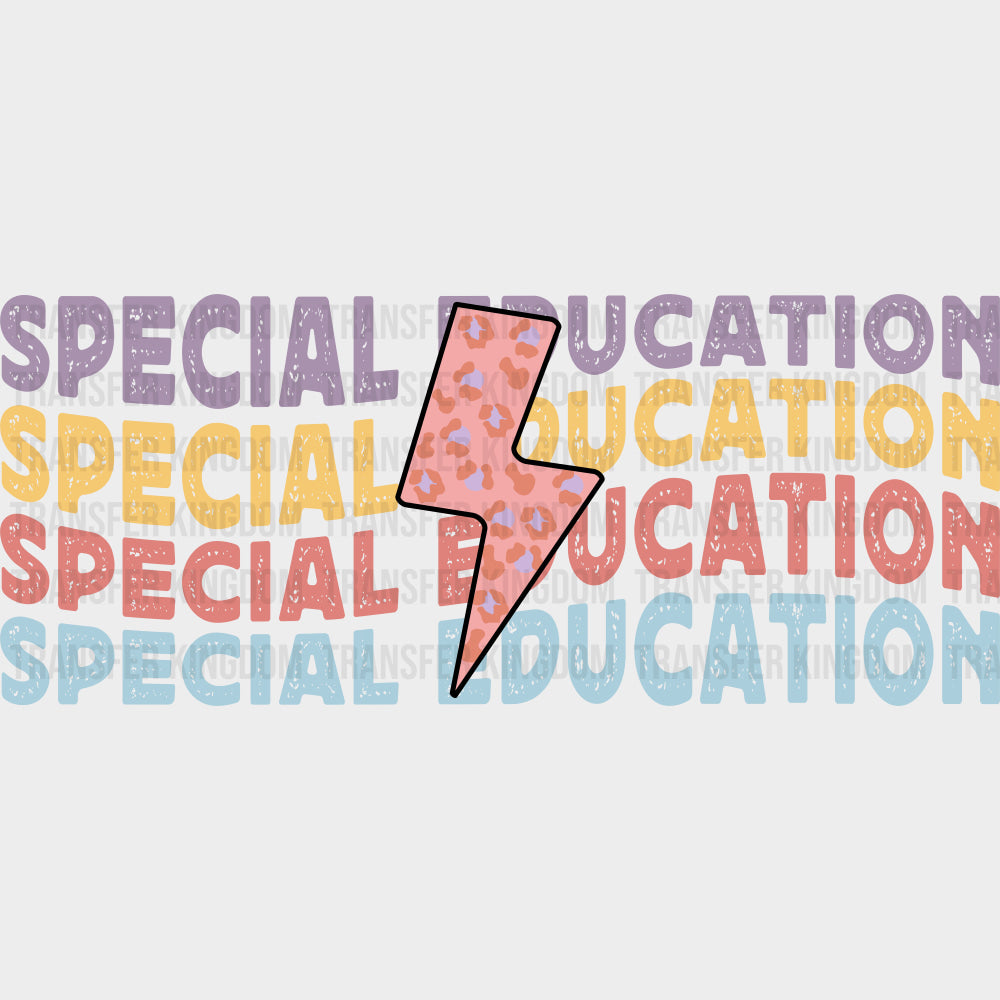 Special Education, Wavy Design - Special ED DTF Transfers transfer-kingdom