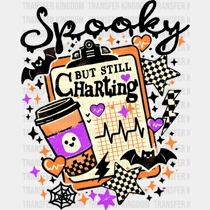 Spooky But Still Charting - Halloween DTF Transfer