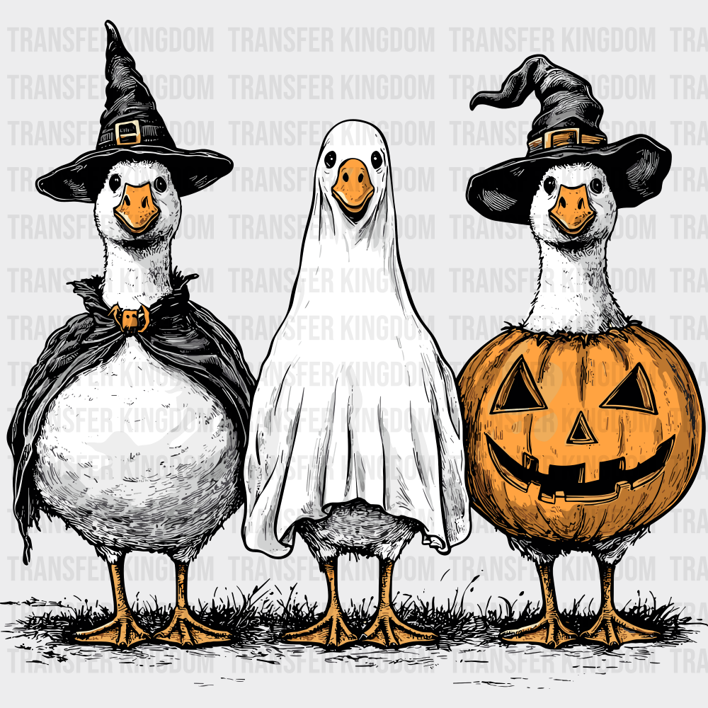 Spooky Geese Halloween DTF Transfer