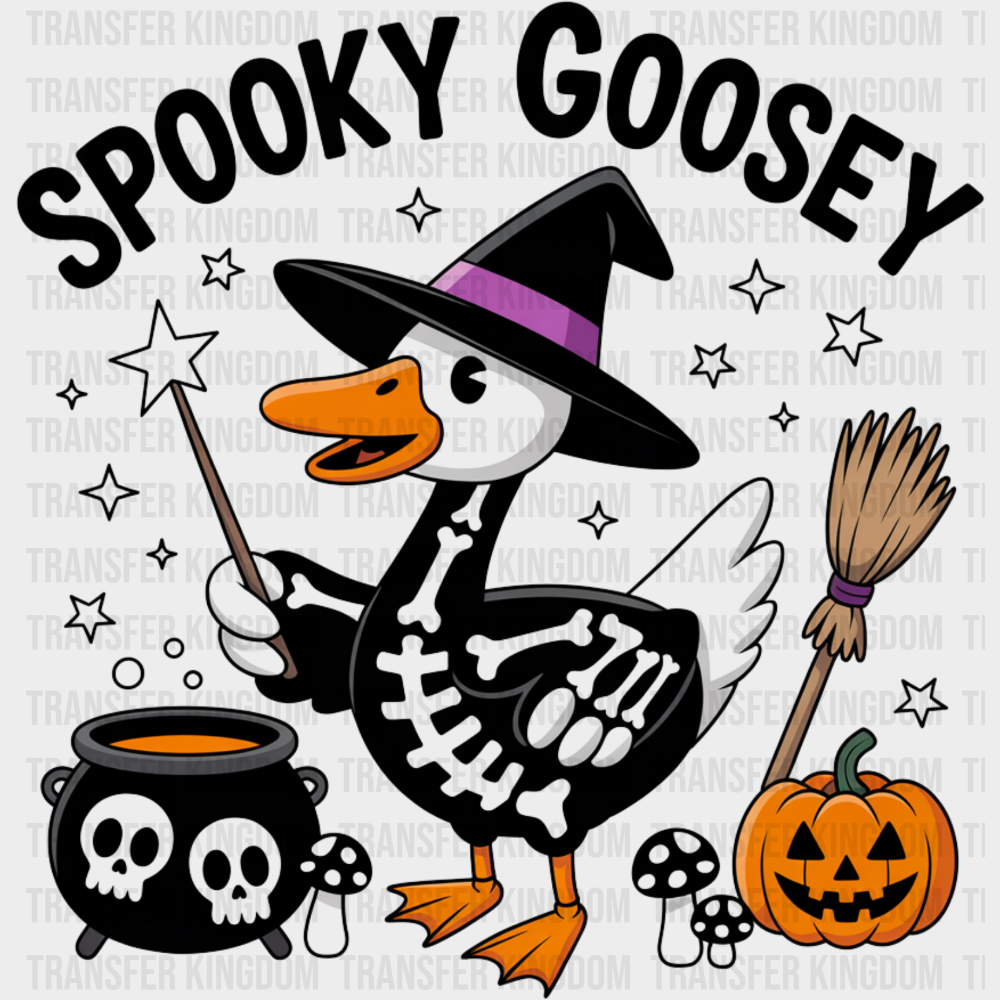 Spooky Goosey Witch Halloween DTF Transfer