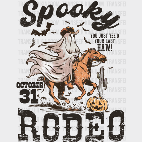 Spooky Rodeo - Halloween DTF Transfer Adult Unisex - S & M (10’’) / Dark Color Design (See Imaging)
