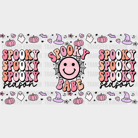 Spooky Season Babe - Halloween Cup Wrap Uv Sticker Permanent Dtf Decal