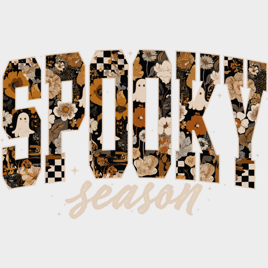 Spooky Season - Halloween DTF Transfer Adult Unisex - S & M (10’’) / Light Color Design (See Imaging)