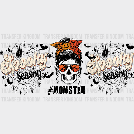 Spooky Season Monster Design - Halloween Cup Wrap Uv Sticker Permanent Dtf Decal