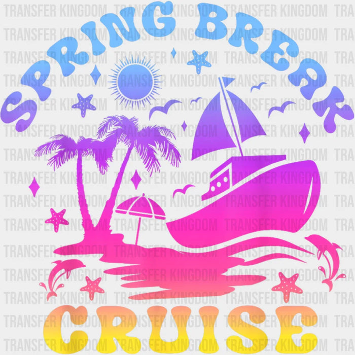 Spring Break Cruise Gradient - Vacation DTF Transfer