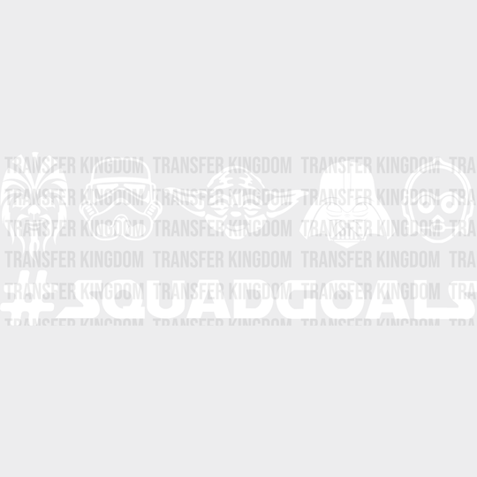 Squadgoals Star Wars Disney Dtf Transfer Unisex - S & M (10’) / Light Color Design See Imaging