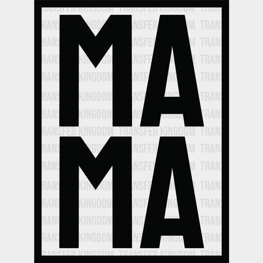 Square Mama - Cool Mom Mothers Day Funny Design Dtf Heat Transfer