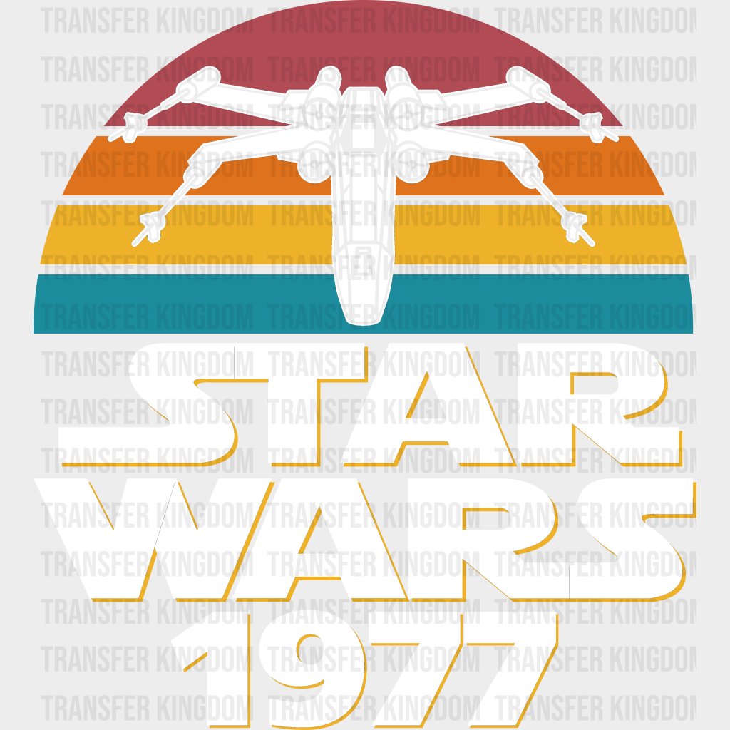 Star Wars 1977 Disney Dtf Transfer Unisex - S & M (10’) / Light Color Design See Imaging