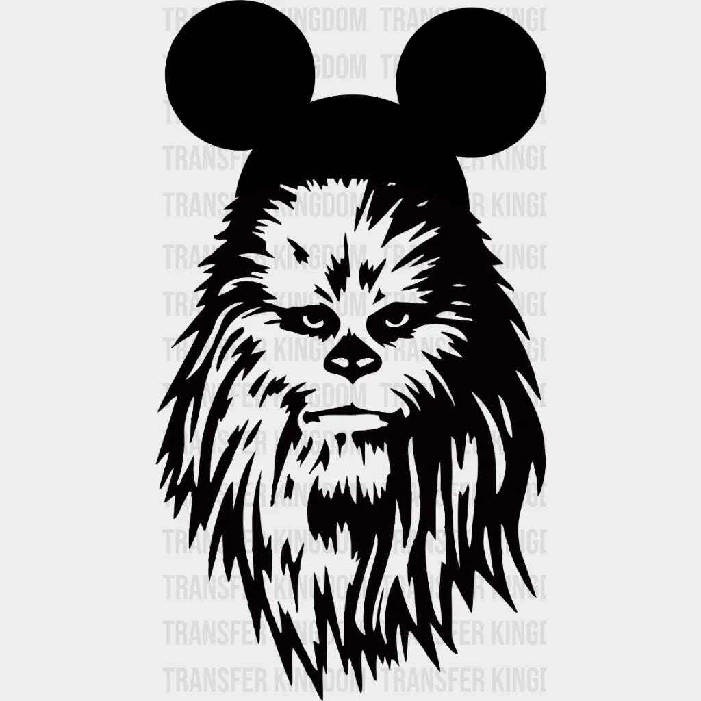 Star Wars Chewbacca With Mickey Ears Hat Design - Dtf Heat Transfer