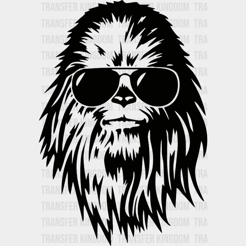 Star Wars Chewbacca With Sunglasses Design - Dtf Heat Transfer