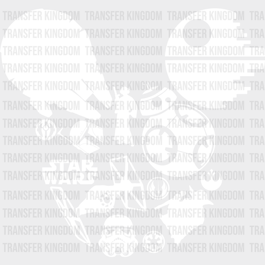 Star Wars Mickey Design - Dtf Heat Transfer Unisex S & M (10’’) / Light Color (See Imaging)