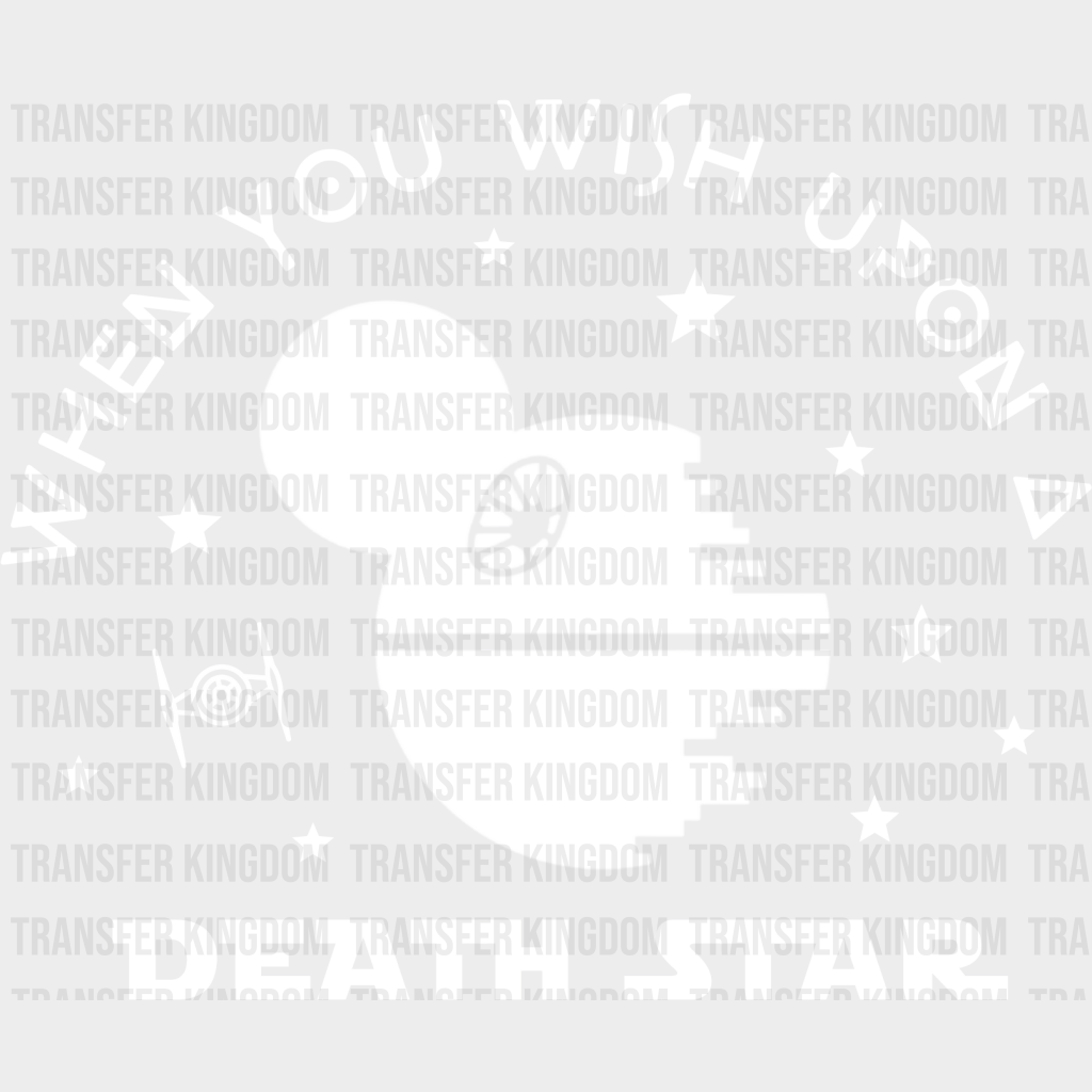 Star Wars When You Wish Upon A Death Mickey Head Design - Dtf Heat Transfer Unisex S & M (10’’)