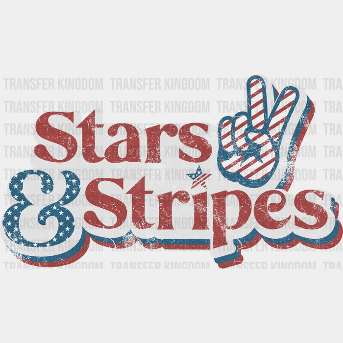 Stars And Stripes 4th Of July DTF Transfer