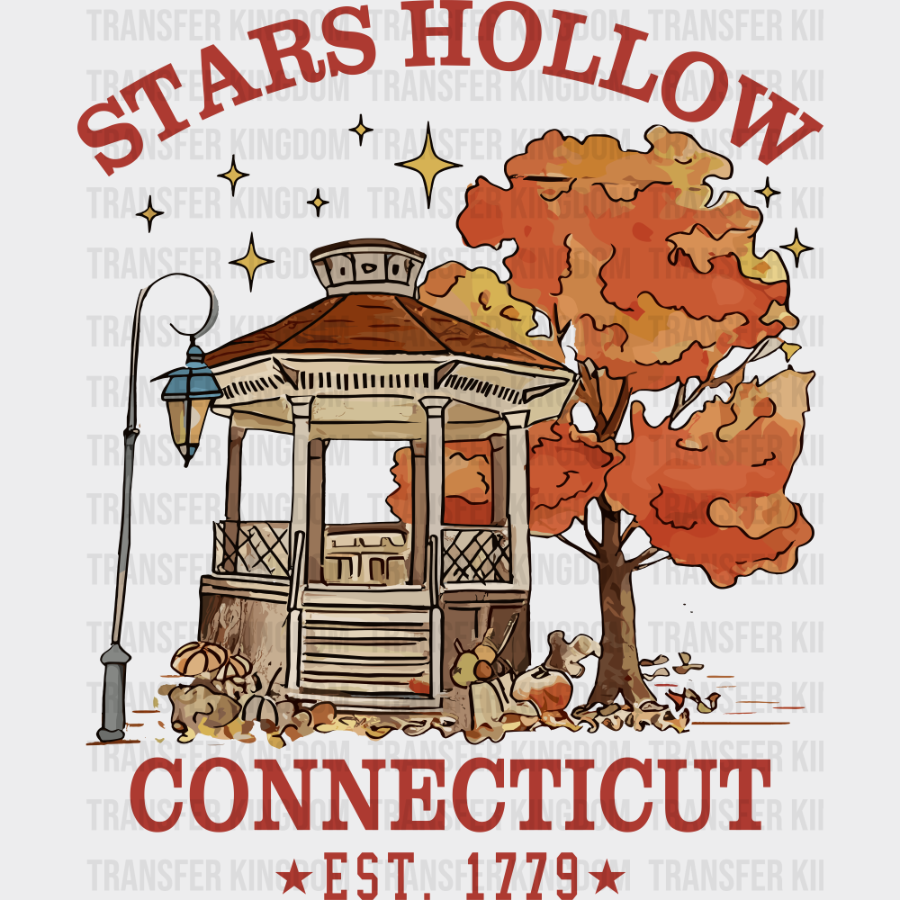 Stars Hollow Connecticut EST 1779 States And Cities DTF Transfer