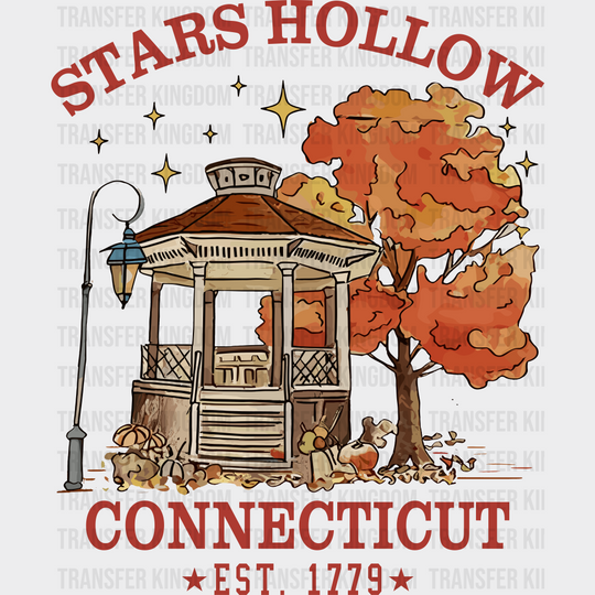Stars Hollow Connecticut EST 1779 States And Cities DTF Transfer