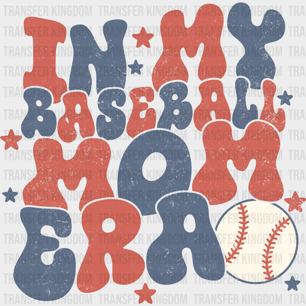 Stars In My Baseball Mom Era Design - Dtf Heat Transfer