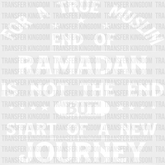 Start Of A New Journey - Muslim Dtf Transfer Unisex S & M (10’’) / Light Color Design See Imaging