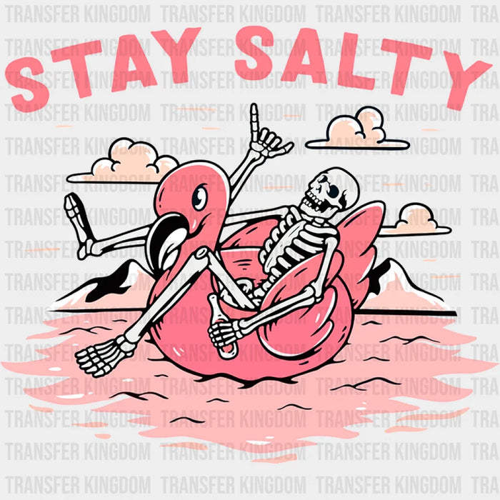 Stay Salty Skeleton Summer DTF Transfer