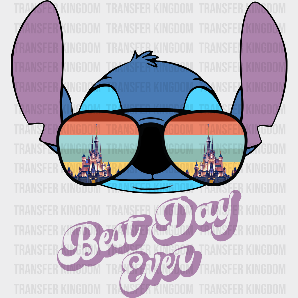 Stitch Best Day Ever Disney Dtf Transfer