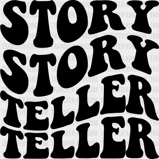 Story Teller - Photography Iron On Dtf Transfer Unisex S & M (10’’) / Dark Color Design See Imaging