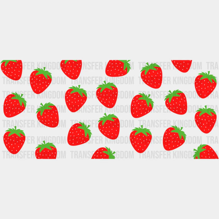 Strawberries UV DTF Transfer Cup Wrap UV DTF Sticker
