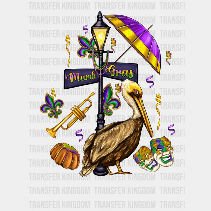 Streets Of Mardi Gras Design- Mardi Gras DTF heat transfer