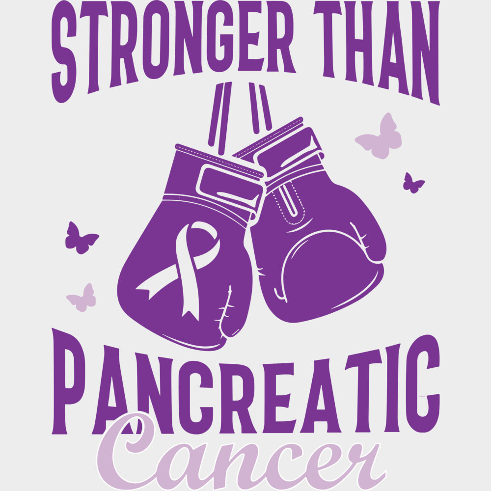 Stronger Than Pancreatic Cancer - Pancreatic Cancer DTF Transfers - Adult Unisex - S & M (10’’) / Light Color Design