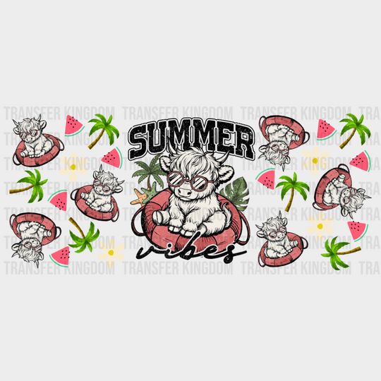 Summer Cool Calf - Summer Cup Wrap UV Sticker Permanent UV DTF Decal UVDTF