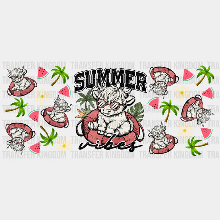 Summer Cool Calf - Summer Cup Wrap UV Sticker Permanent UV DTF Decal