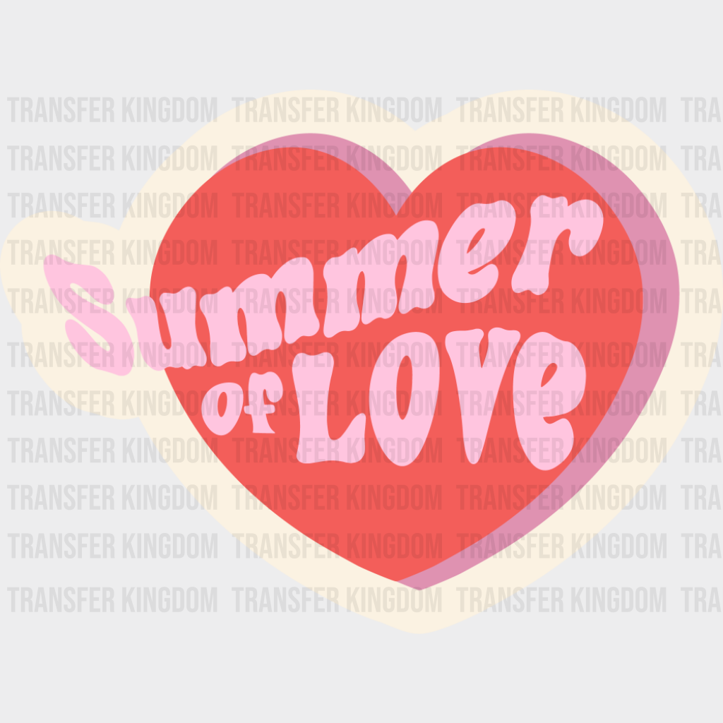 Summer Of Love - Minimal UV Sticker Permanent UV DTF Decal UVDTF