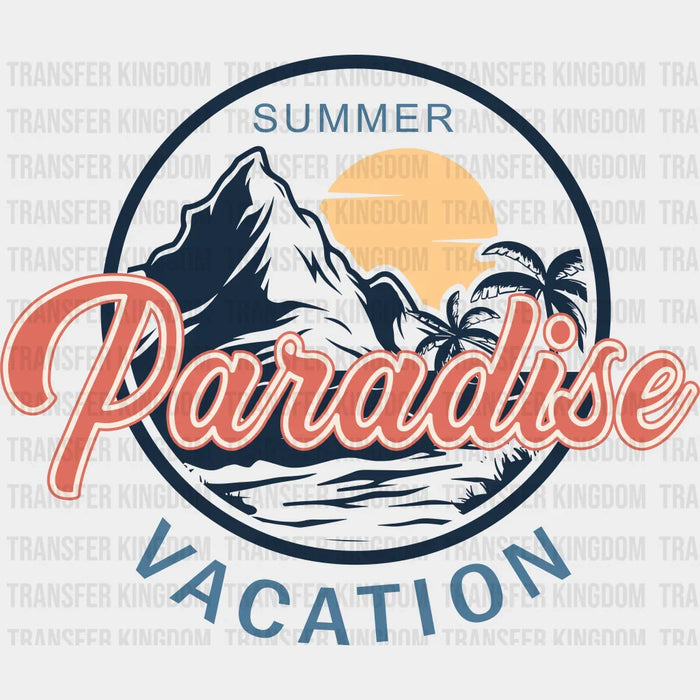 Summer Paradise Vacation Summer DTF Transfer